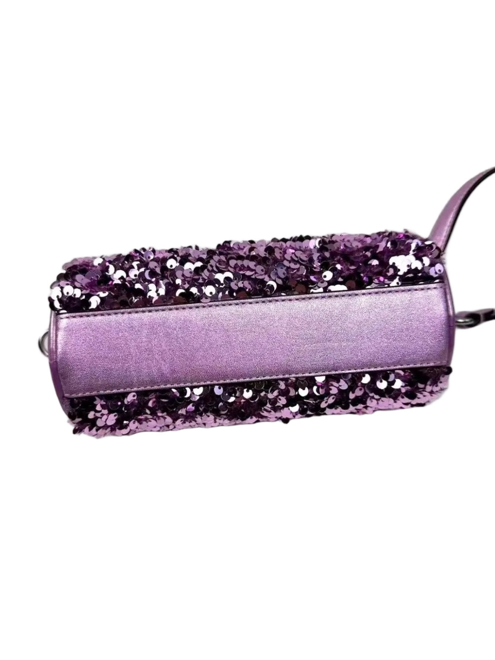 SOLD: Coach Nolita Lavender Sequin Barrel Mini Bag - Picture 2 of 7
